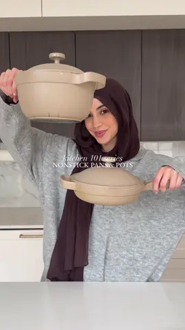A post by @moribyan on TikTok caption: How to take care of your nonstick pans and pots 🍳🥘 episode 3 of the KITCHEN 101 SERIES 🤎