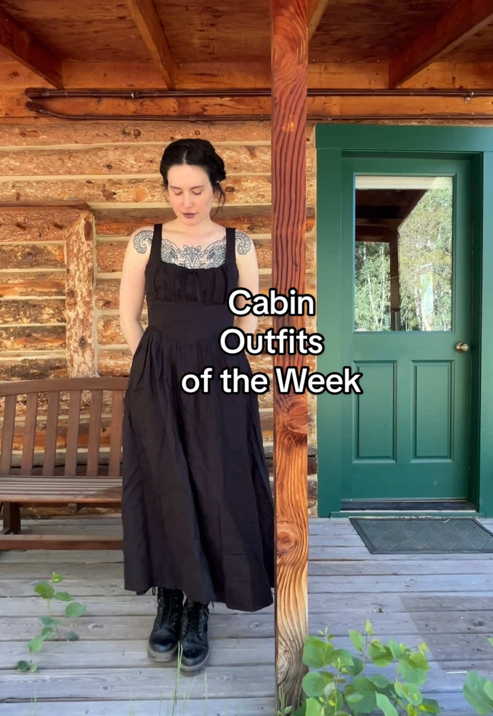 A post by @livvwilde__ on TikTok caption: i: Shorts: goodwill  Top: Ethel Cain Merch   ii: dress: Quince  iii: overalls: freepeople  iv: bloomers: Ovate 