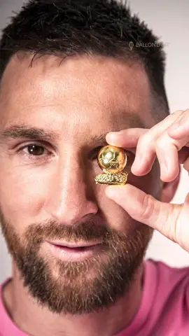 A post by @ballondor on TikTok caption: 🎂 Happy birthday, Lionel Messi! 8 Ballon d’Or. One legacy. After his 2023 win, Messi looked back on those moments that made history. Drop one word to define him ⬇️ #ballondor #messi #FYP #sports #sportstiktok 