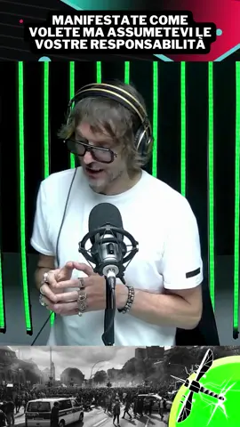 A post by @lazanzaraofficial on TikTok caption: A La Zanzara, Cruciani e le manifestazioni dei metalmeccanici #cruciani #radio24 #lazanzara
