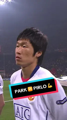 A post by @manutd on TikTok caption: When Park stuck to Pirlo like glue 📍⚔️