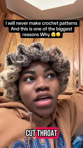 A post by @miathecrocheter on TikTok caption: The crochet community is just becoming cutthroat. People stealing your tutorials and turning them into patterns, buying your patterns, modifying it, and then reselling it.. it’s bad enough that people who don’t crochet don’t see the value in our artistry but y’all are diminishing it as well being cut throat just to make money… sorry i said what i said. #crochet #crochetersoftiktok #fypシ #crochettok 
