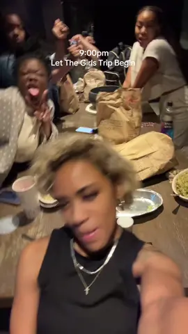 A post by @theosburnfamily on TikTok caption: Let the festivities begin 🤪 #theosburnfamily #girlstrip 