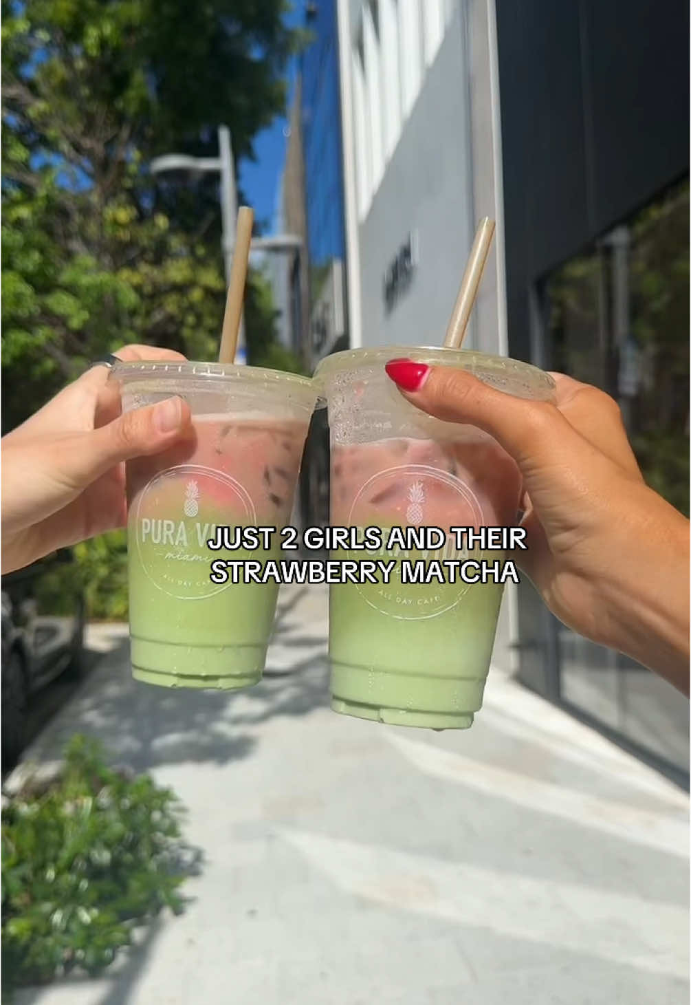 A post by @miamidesigndistrict on TikTok caption: very cutesy @Pura Vida Miami 🍓 #MiamiDesignDistrict 