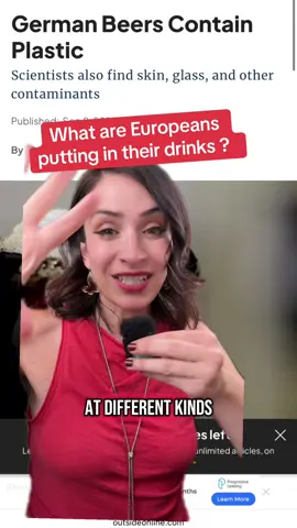 A post by @antiplasticlady on TikTok caption: Replying to @squirrelytaco  what the hell is in people’s drinks !?!? Bugs? Skin ??? #microplastics #glassbottles #plasticbottles 