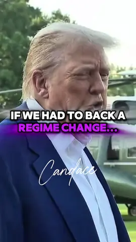 A post by @candaceoshow on TikTok caption: If we were to support a regime change... #Candace 