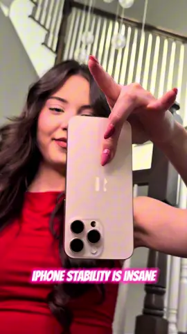A post by @rominagafur on TikTok caption: iPhone camera stability is so good! Have you tried it? #iphone #iphonehacks #iphonetips 