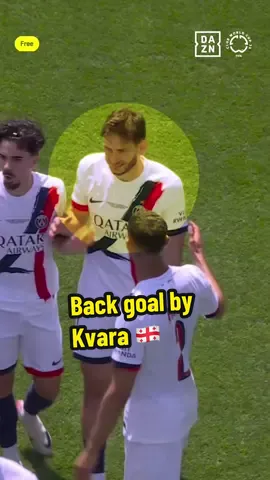 A post by @psg on TikTok caption: 🇵🇹 Vitinha 🤝 Kvara 🇬🇪  #FIFACWC #PSG #Vitinha #Kvaratskhelia #Goal  