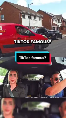 A post by @dannysdrivingschool on TikTok caption: TikTok famous? Being recognised still always catches me! @livvy🫦  #driving #drivinglessons #drivingschool #drivinginstructor #tiktoker #tiktokfamous 