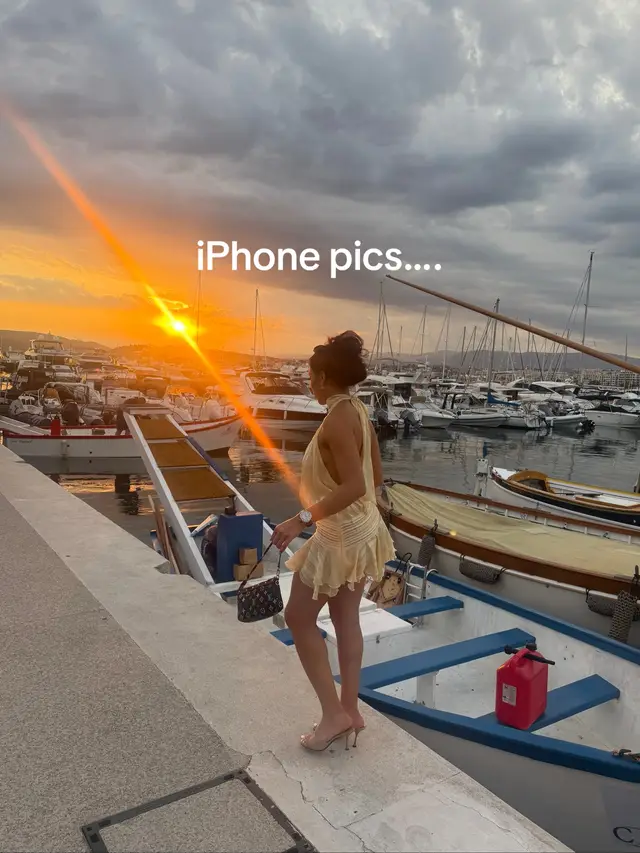 A post by @mariahcrose on TikTok caption: I FINALLY got THEEEE Sunset pic! Dress from peppermayo!!! #sunsetpics #canong7x #digitalcamera #beachvibes #blackgirltiktok 