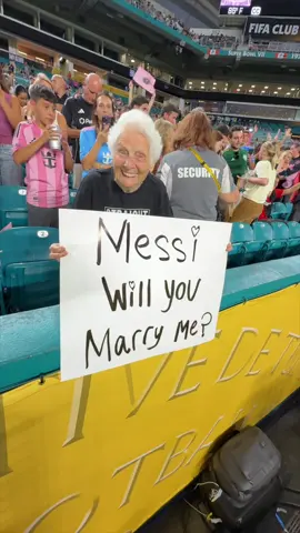 A post by @rosssmith on TikTok caption: He said yes! 💍 Happy Birthday to the goat and Granny’s future ❤️ Messi @FIFAClubWorldCup #messi #birthday #soccer #fifacwc #fifapartner 