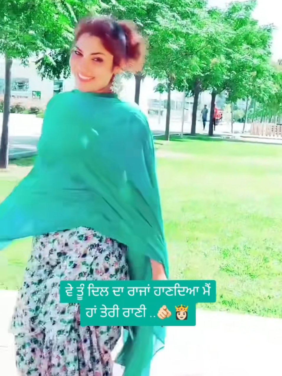 A post by @balwi786 on TikTok caption: 👸🏻❤️👈🏻 #ਬੁਰੀ_ਨਜਰ_ਤੋ_ਬਚਾਂਈ_ਰੱਬਾ #GSB💗 #balwi786 
