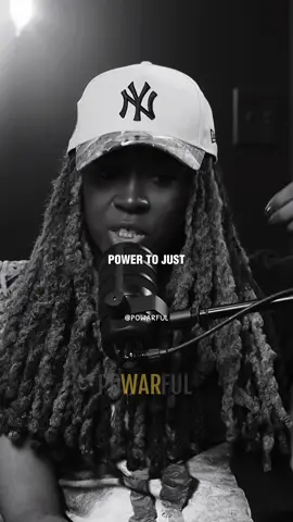 A post by @powarful on TikTok caption: You need His resurrection power for everything🧠🖤 #powarfulvids #jackiehillperry 