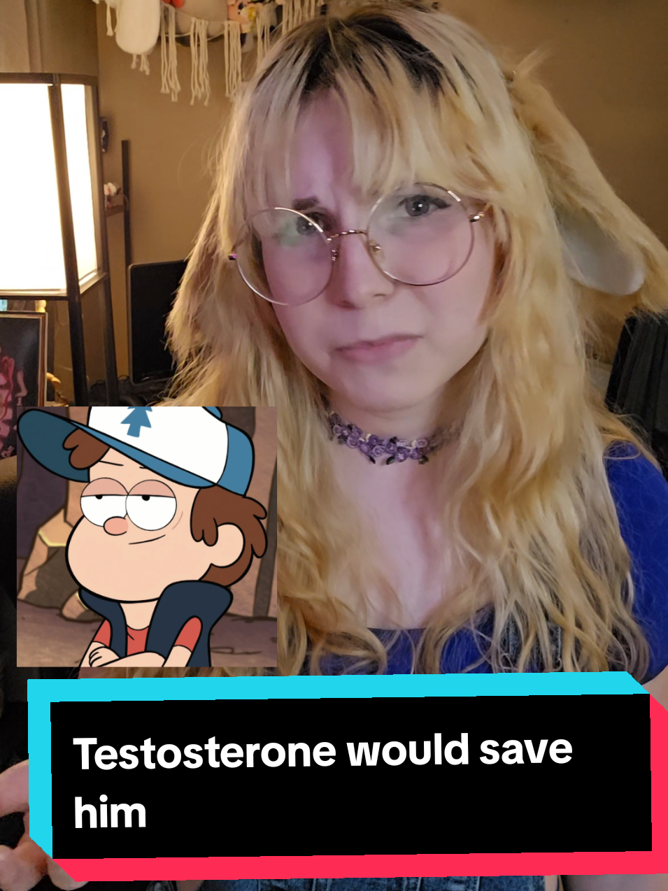 A post by @rozirabbit on TikTok caption: Who would testosterone save? #trans #queer #lgbtq #tboy #transmasc #testosterone 