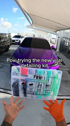 A post by @unickdetailing on TikTok caption: Fine Detailing Kit is 🔥 Works for all details! #detailing 