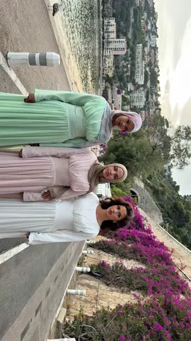 A post by @byhasanat on TikTok caption: The girls are in South of France 🧺🌼🫧✨ #southoffrance #hijab #modestoutfits #girlstrip #summer #modestfashion 