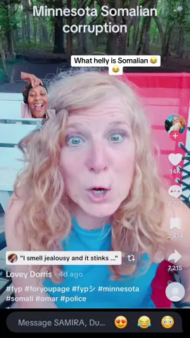 A post by @munayusufabdi on TikTok caption: #greenscreen  cadaan people are something else she’s keep deleting my comment every time correct her about the word Somalians ##fyp##somalitiktok##somalitiktok12##somali##fypage##fyp##fyp##fyp##fyp##fyp