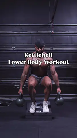 A post by @omar.hiit on TikTok caption: Lower Body Workout with Kettlebells and Cardio #hiit #kettlebell #fitness #homeworkout