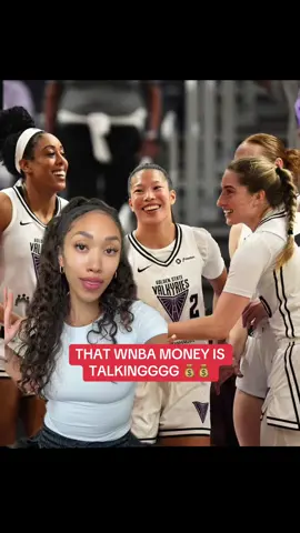 A post by @mariahcrose on TikTok caption: They should start playing brokey by Latto in the locker room #goldenstatevalkyries #wnba #moneytok #womenssports #funfact #caitlinclark 