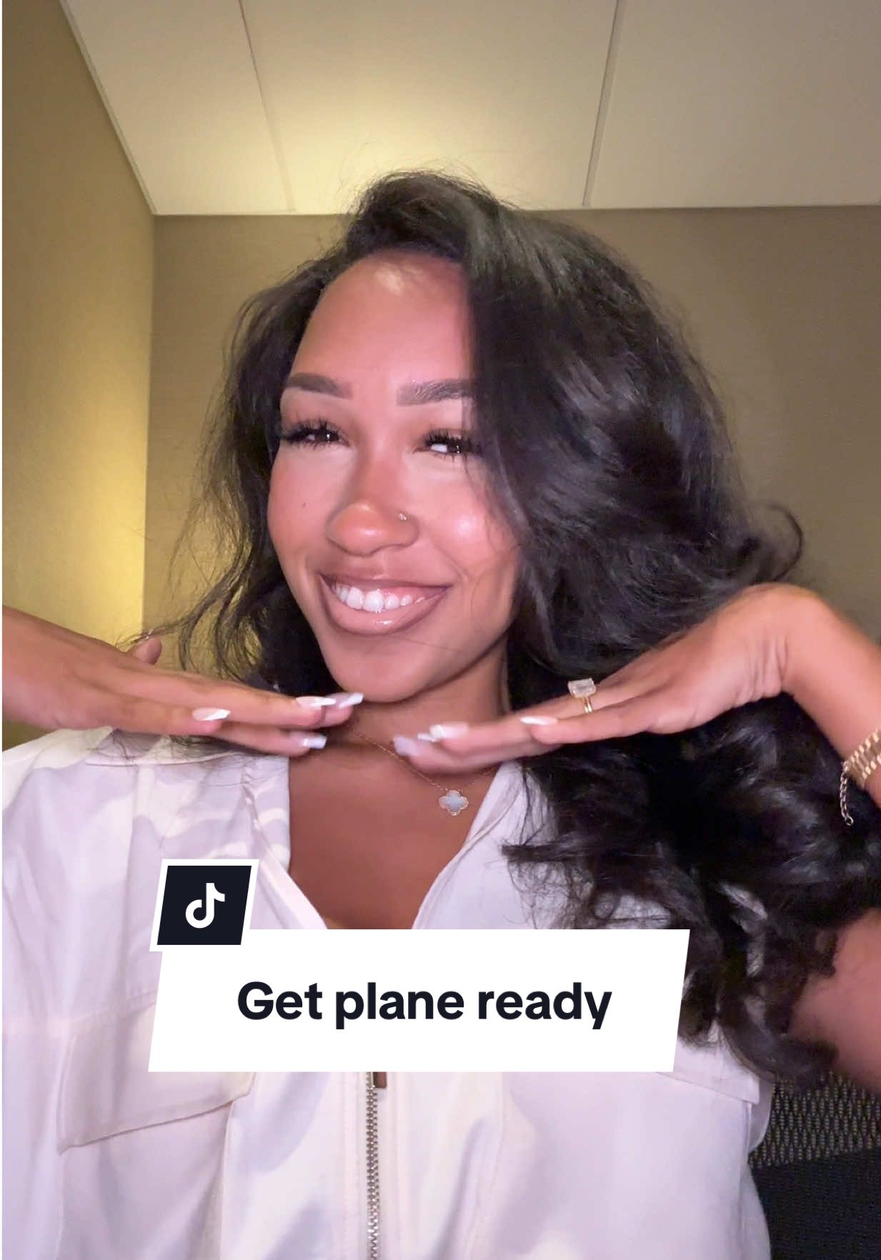 A post by @jaylabrenae5 on TikTok caption: All I had was my phone so sorry not sorry for my focused face staring into your soul 😭🤣 Products: @livetinted  @NARS Cosmetics  @Hourglass Cosmetics  @tarte cosmetics  @Rare Beauty  @Patrick Ta Beauty  @Charlotte Tilbury   #gwrm #5minutebeat #travel 