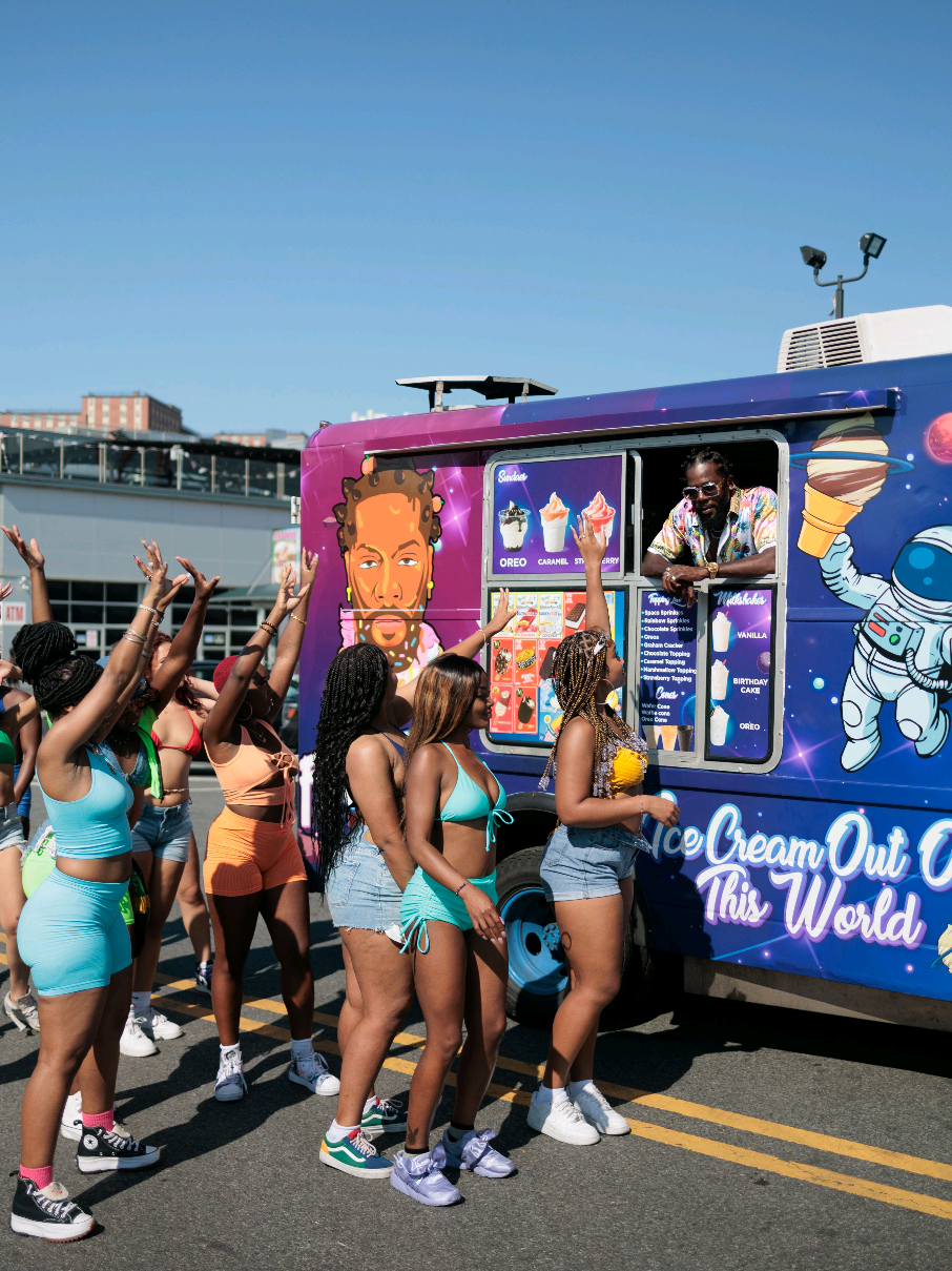 A post by @benitonmusic on TikTok caption: All #Summer25 New York #Heatwave #Beniton #IceCreamCone #fyp #IceCreamConeChallenge 