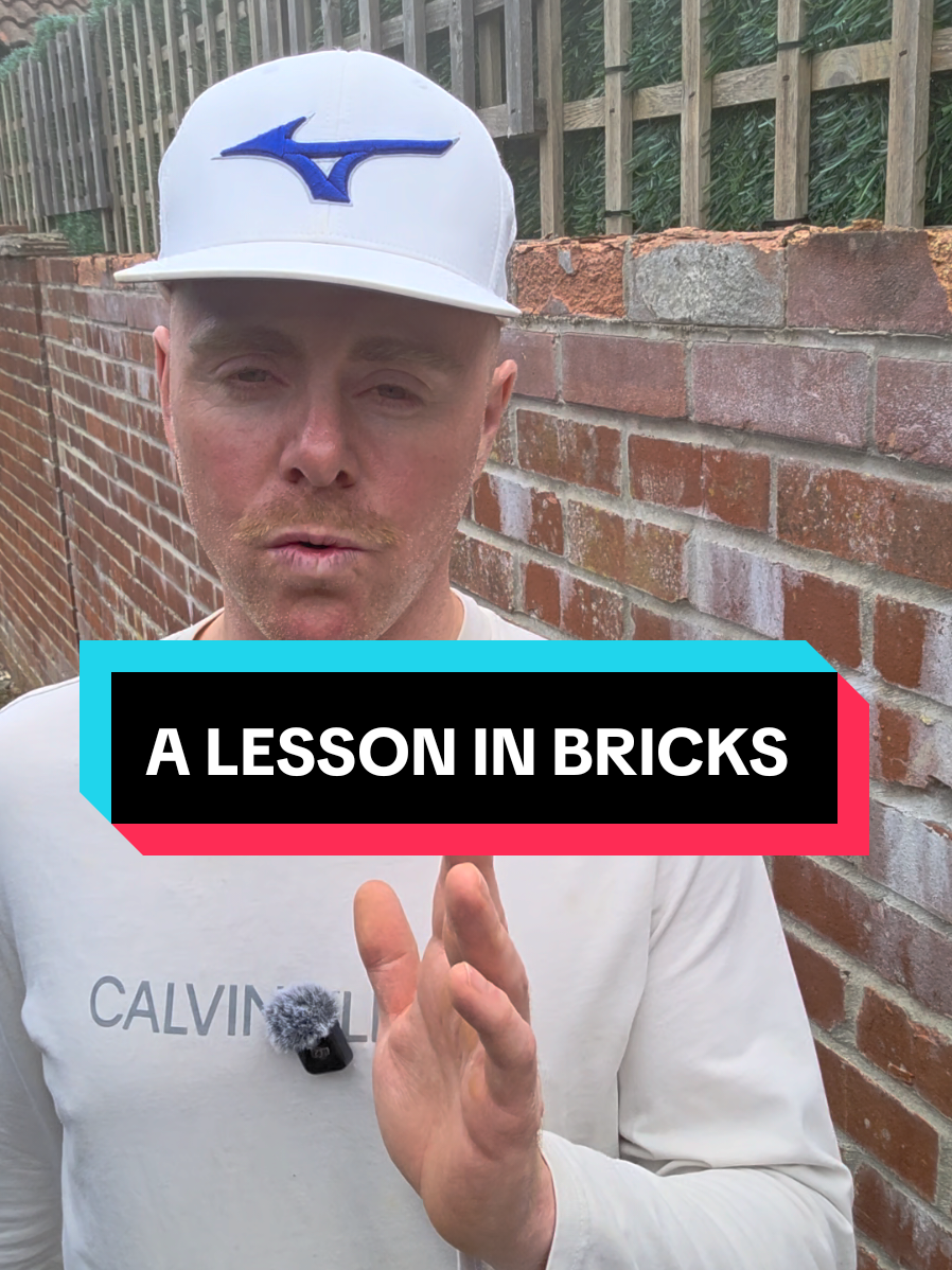 A post by @bricksandslides on TikTok caption: A lesson in bricks #foryou #fyp #bricklayer #bricklaying #bricks #garden 