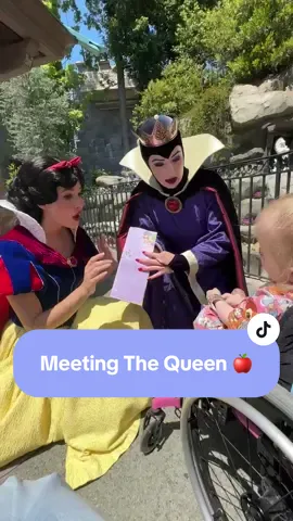 A post by @disneyparks on TikTok caption: Loving this side of The Queen ✨🍎 (via @Araya) #Disneyland #TheQueen #SnowWhite