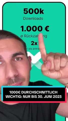 A post by @foerderminister on TikTok caption: Vorsicht: Bis 30. Juni noch 1000 Euro für die Steuererklärung erhalten ☝️! . Ab 1. Juli erhaltet man durchschnittlich nur mehr 378,80€ für die automatische Steuererklärung! . *Werbung #förderungen #österreich #zuschuss #fyp #steuern #finanzen #bonus #unterstützung #geldzurück 