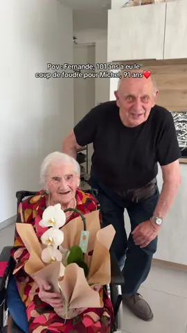 A post by @melouwlm on TikTok caption: Qui a dit qu’il y avait un âge pour créer du lien ? 🥹 @helloandfood ❤️ #intergenerationnel #fernande #agedoesntmatter 