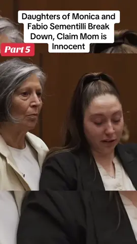 A post by @vancucxqkvw on TikTok caption: Part5: Fabio and Monica Sementilli’s two daughters delivered one final statement before their mother was sentenced on Monday. In their remarks, both reflected on the good moments their family shared over the years leading up to the murder. They expressed their belief in their mother’s innocence and vowed to continue fighting for the truth. #crime #truecrime #truestory #case #fyp #viral #murder #usa #foryou 