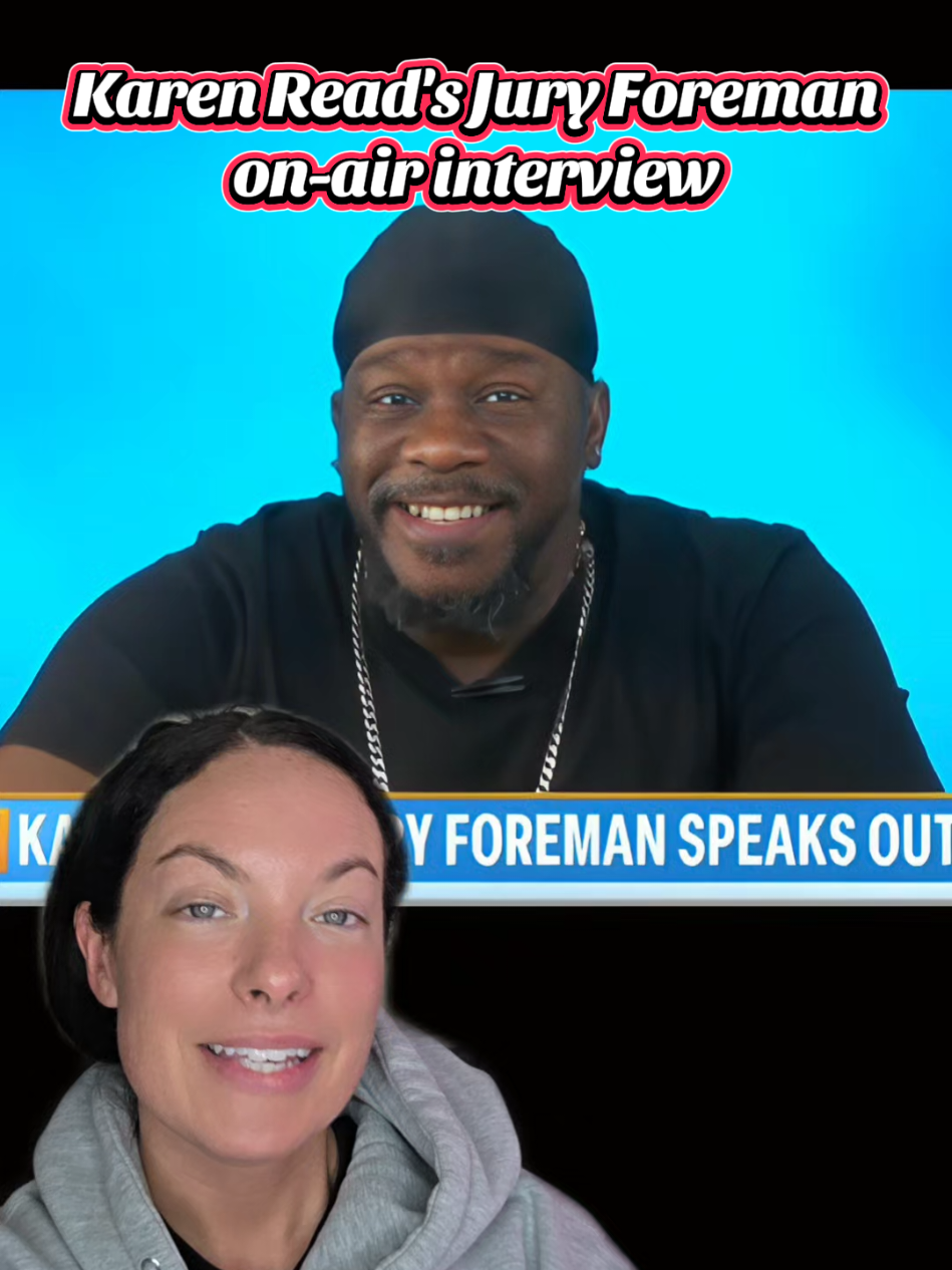 A post by @boozeybeauty on TikTok caption: Karen Read's jury foreman speaks out #KarenRead #JohnOKeefe #KarenReadTrial #justiceforjohnokeefe #BreakingNews #LegalNews #CantonMA #CrimeTok #TrueCrime #Boston #massachusetts 