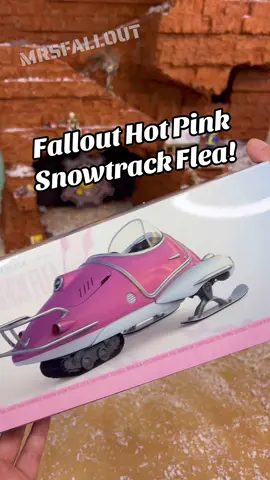 A post by @mrs.fallout on TikTok caption: #Sponsored Exclusive preview of the Fallout Hot Pink Snowtrack Die Cast Flea available for preorder now! Check link in bio & don’t miss out on these incredible Fallout collectible vehicles made by @thewandcompany #fallout #fallouttok #falloutcollector #mrsfallout 