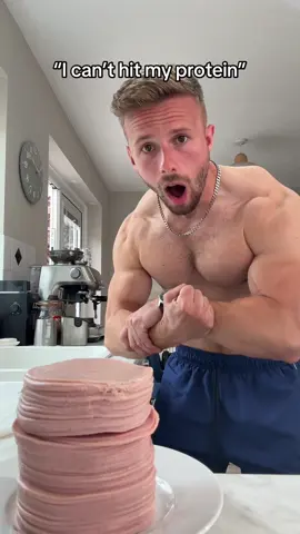 A post by @kaisheps on TikTok caption: 60 slices of ham for protein