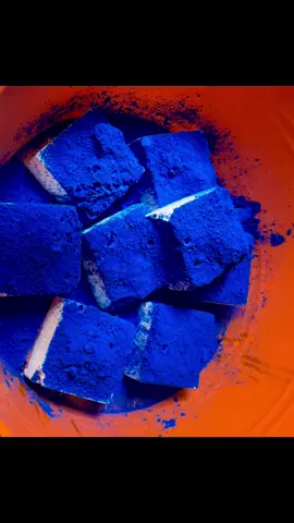 A post by @snowfairyasmr on TikTok caption: Heavy blue pigment on fresh chalk 