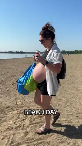 A post by @katiesantry on TikTok caption: We survived, but we (I) did not thrive 🥵 #momtok #momlife #boymom #millenialmom #momsover30 #28weekspregnant #thirdtrimester #comewithus #diml #dayinthelifevlog #beachday #snackbox #toddlersnacks 