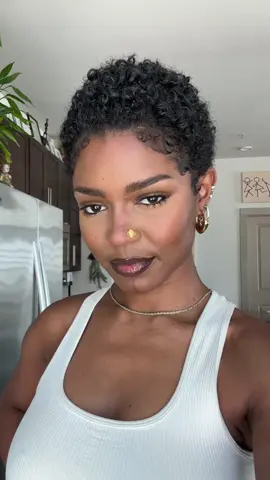 A post by @nymcfly on TikTok caption: Feeling cute.  Hair @nyzroots.shop  #shortnaturalhair #pixiehairstyle #naturalhairstyles 