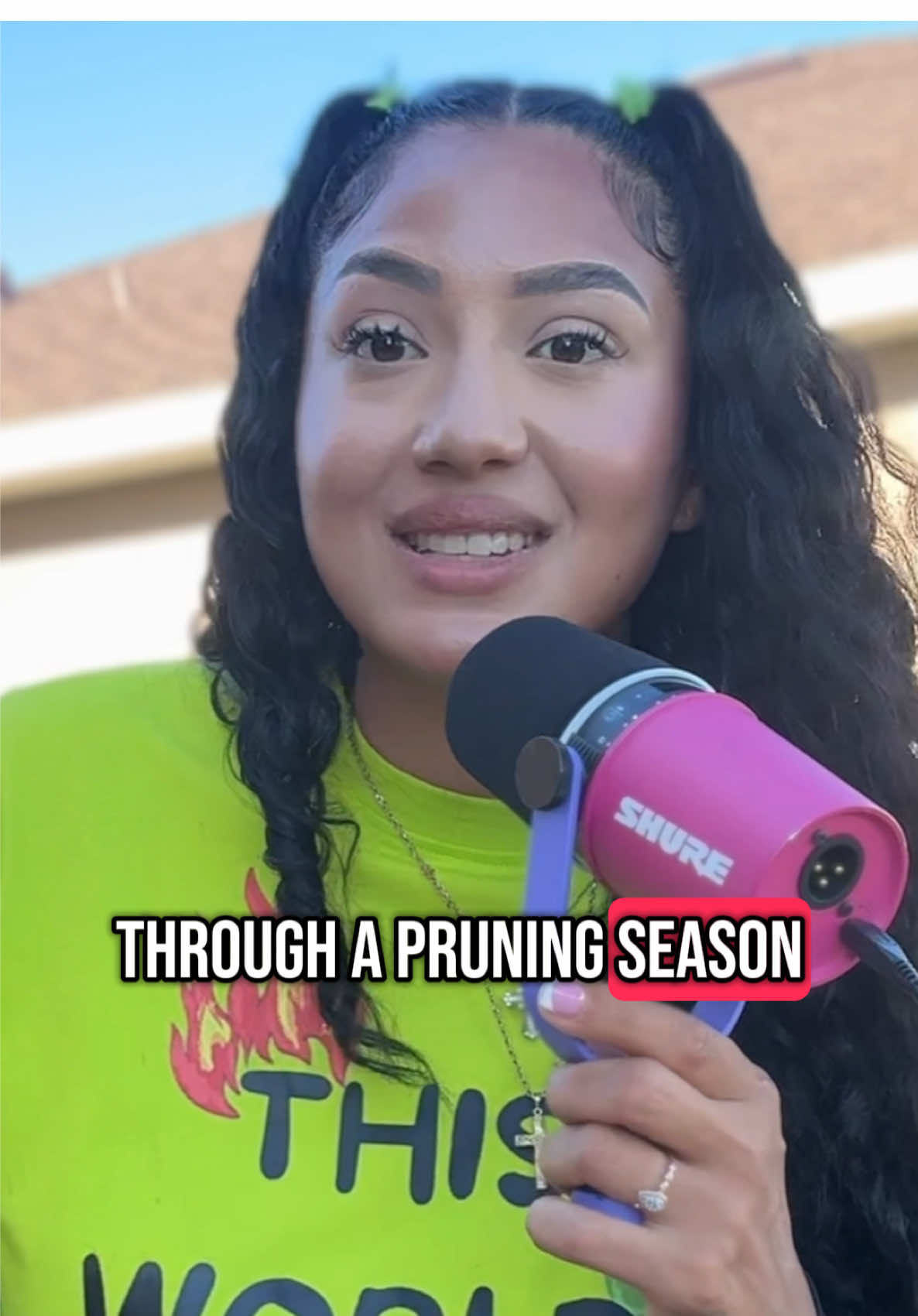 A post by @itscassieblanko on TikTok caption: The Holy Spirit is saying “ You’re in a pruning season” 🍇🪾 *pray for conformation* full message/video 🔗 in bio