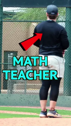 A post by @kingofjuco on TikTok caption: 92mph by a Math Teacher is crazy… #baseball #math #challenge #fypage 