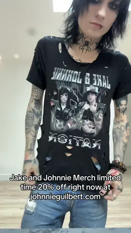 A post by @johnnieguilbertreal on TikTok caption: 20% off now JOHNNIEGUILBERT.COM