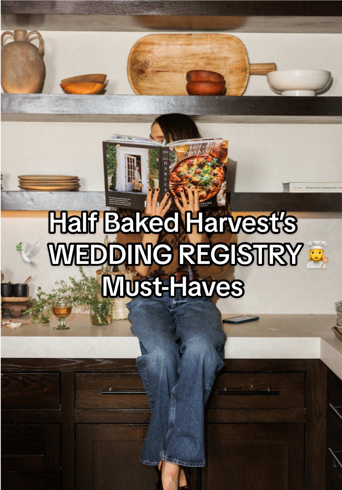 A post by @the_pre_nup on TikTok caption: Everything @halfbakedharvest  says you should add to your wedding registry *it's way less intimidating than you think* This episode is brought to you by @Davids Bridal Shop . The Edit by DB Studio was designed with your packed social calendar in mind. Find the trends you're looking for in this wildly affordable collection of wedding, bridesmaid, and occasion dresses-starting as low as $49.95. Shop now at davidsbridal.com. Full episode available on all podcast platforms + @LoveStoriesTV | Wedding Inspo #weddingregistryddingregistryideas #weddingideas #2025bride #2026bride #2026wedding #2025wedding #newlyweds