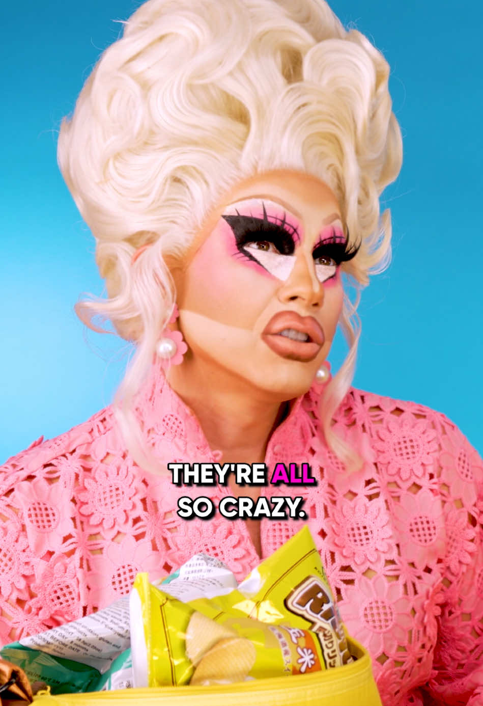 A post by @trixie on TikTok caption: The pink one so terrify @🍌Nymphia Wind🍌 