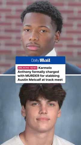 A post by @dailymail on TikTok caption: Karmelo Anthony, the teen who has admitted to stabbing and killing a fellow high school athlete at a track meet in Texas, has been indicted by a grand jury with first-degree murder. Austin Metcalf, 17, bled out in his brother's arms after the attack by Anthony. Fricso, Texas police have said the incident stemmed from Metcalf asking Anthony to leave his team tent since he didn't go to the same school. Read how the tragedy unfolded at DailyMail.com. #news #karmeloanthony #texas #austinmetcalf #crime #trial 