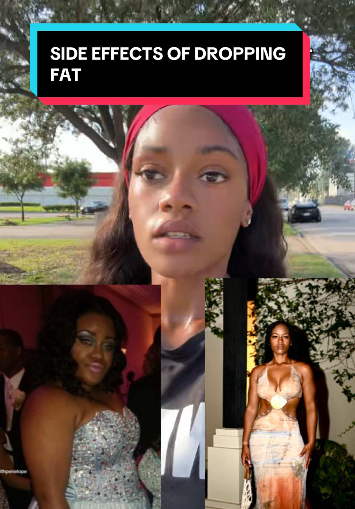 A post by @fitnfineewithpenelope on TikTok caption: Weight loss results and side effects #weightlossresults #fatloss #foryoupage #100lbsdown 