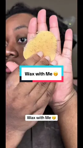 A post by @kbmakeupme24 on TikTok caption: Wax with me 🤭 @Tress Wellness & stay tuned for the bloopers!  #fyp #foryoupage #viral #wax #waxing #waxingathome #waxingtiktok #pcos #influencer 