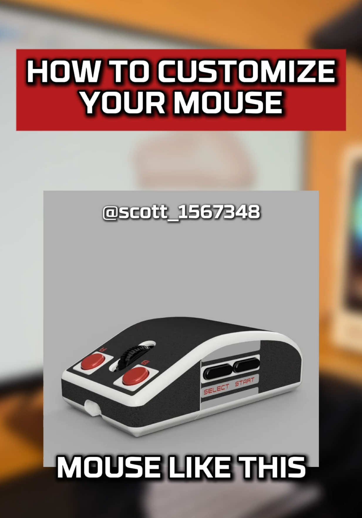 A post by @hyperx on TikTok caption: ever wondered how to customize your gaming mouse? let us show you 😍 #gamingmouse #3dprinting #gamingsetup #Gaming #gamer