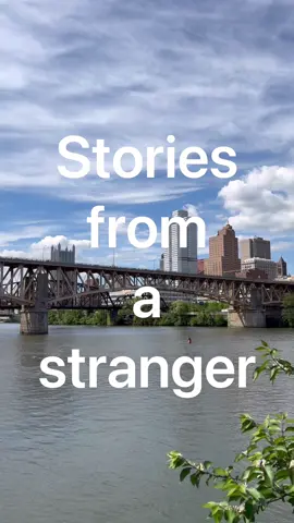 A post by @hunterprosper on TikTok caption: Every stranger has a story, let’s start listening <3