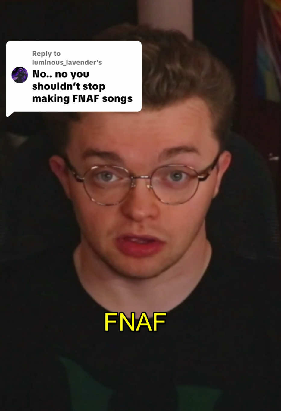 A post by @cg5beats on TikTok caption: Replying to @‍luminous_lavender What do you think of this FNAF song? #fyp #fnaf #cg5 #mimic 