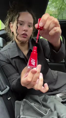 A post by @whor3chata_ on TikTok caption: grwm + do my French mani in the car for a date using the @Sally Hansen Press On design, A La Mode #sallyhansenpartner @CVS Pharmacy 