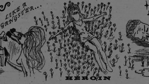 A post by @jessiemurphhh on TikTok caption: SEX HYSTERIA THE ALBUM TRACKLIST #7 HEROIN OUT THIS FRIDAY 