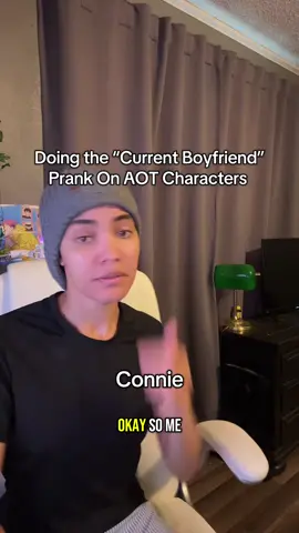 A post by @erikadayshawn on TikTok caption: Bold of you to try this shit on Levi 😮‍💨 #AttackOnTitan #attackontitanseason4 #aot #erenjaeger #leviackerman #arminalert #mikasaackerman #fyp #prank 